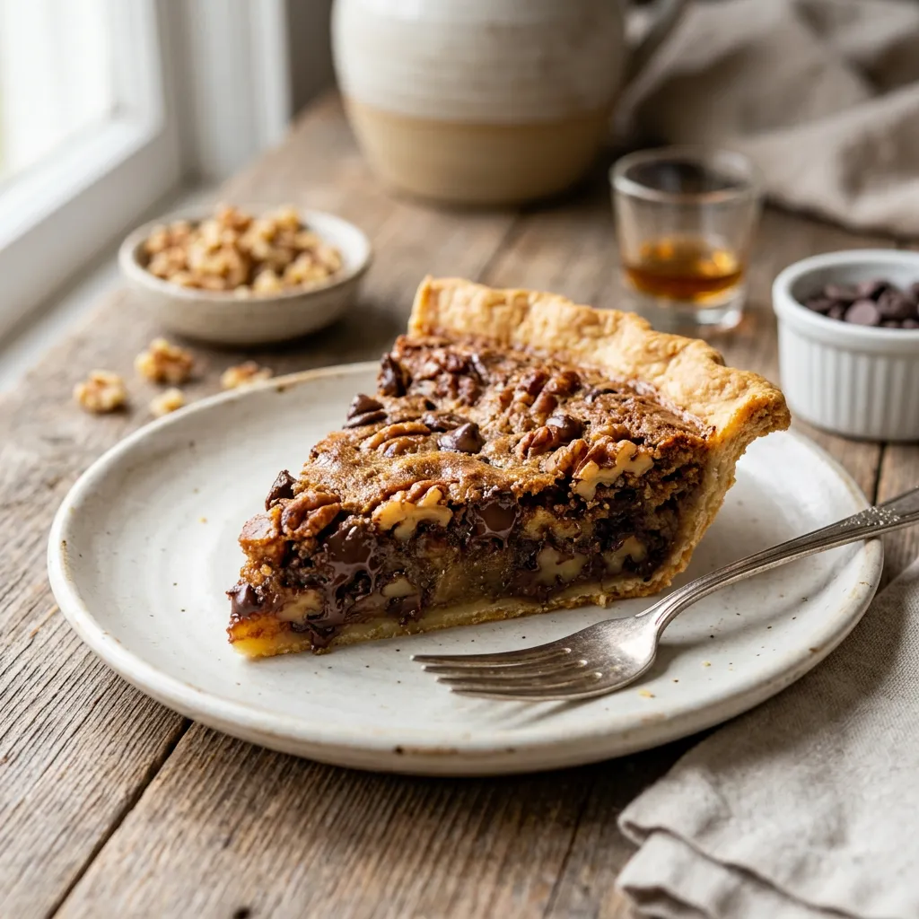 Kentucky Derby Chocolate Walnut Pie