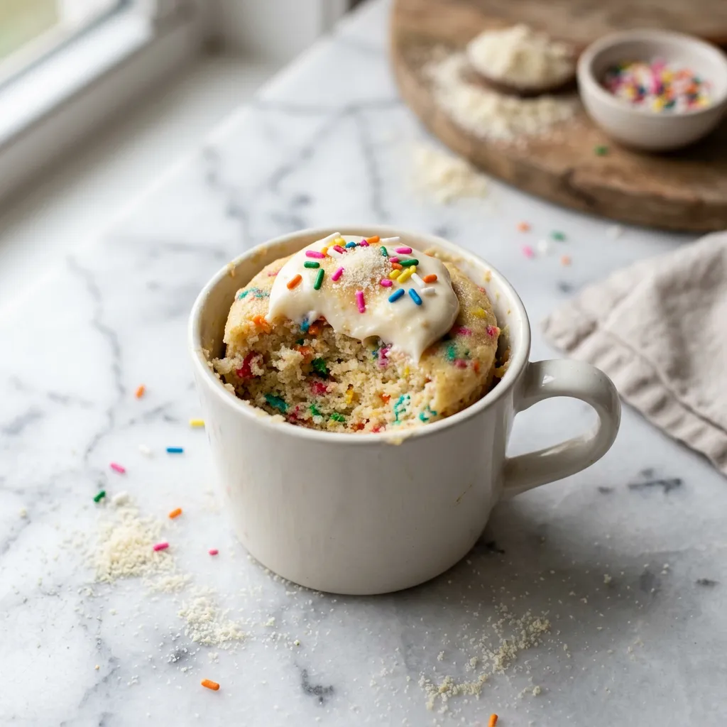 Keto Birthday Mug Cake
