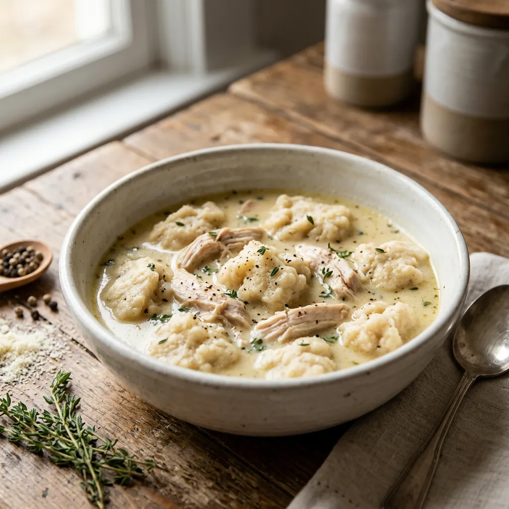 Keto Chicken and Dumplings Recipe