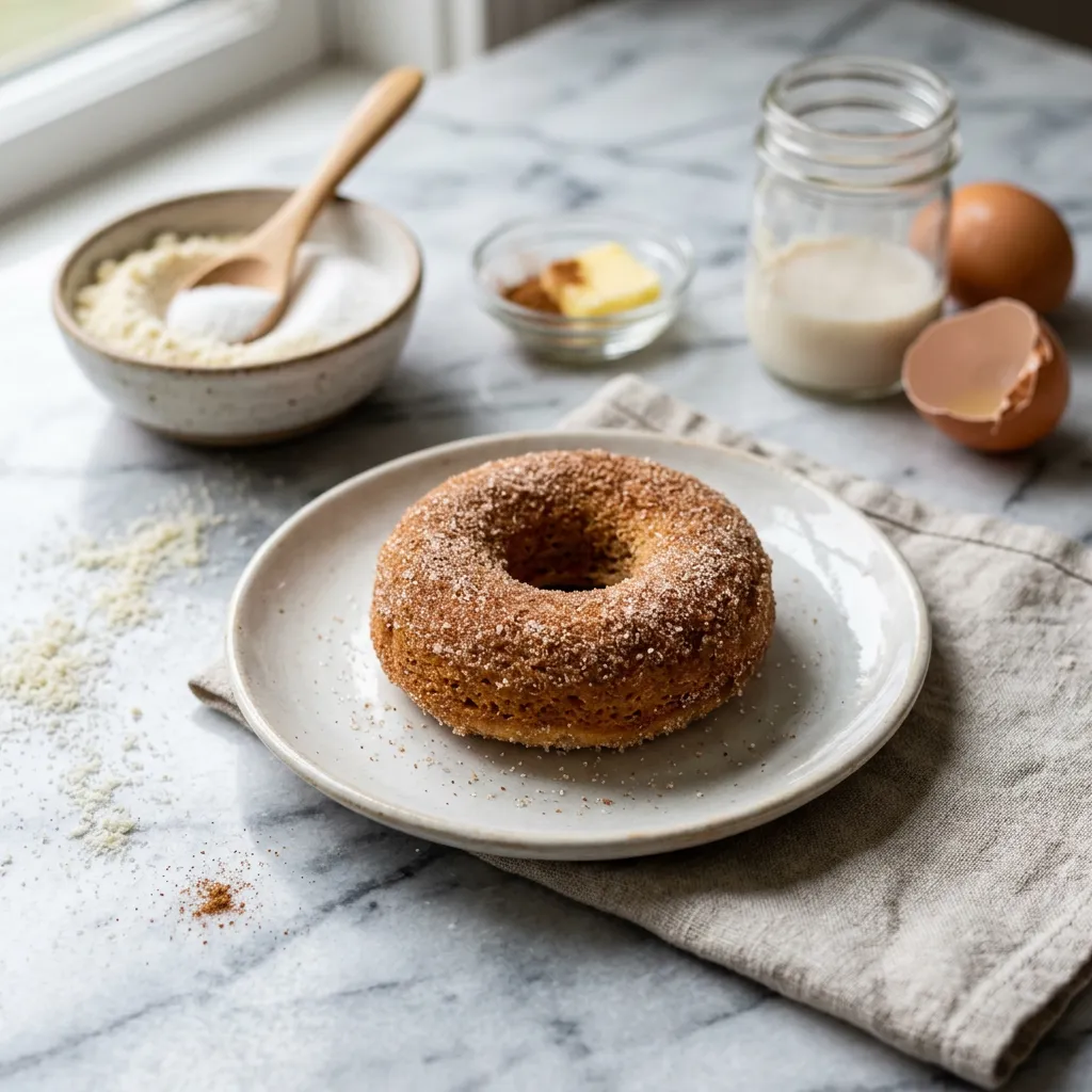 Keto Cinnamon-Sugar Doughnuts