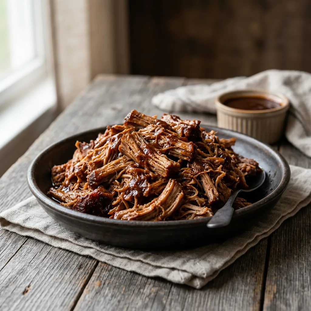 Finished Keto Pulled Pork Recipe dish
