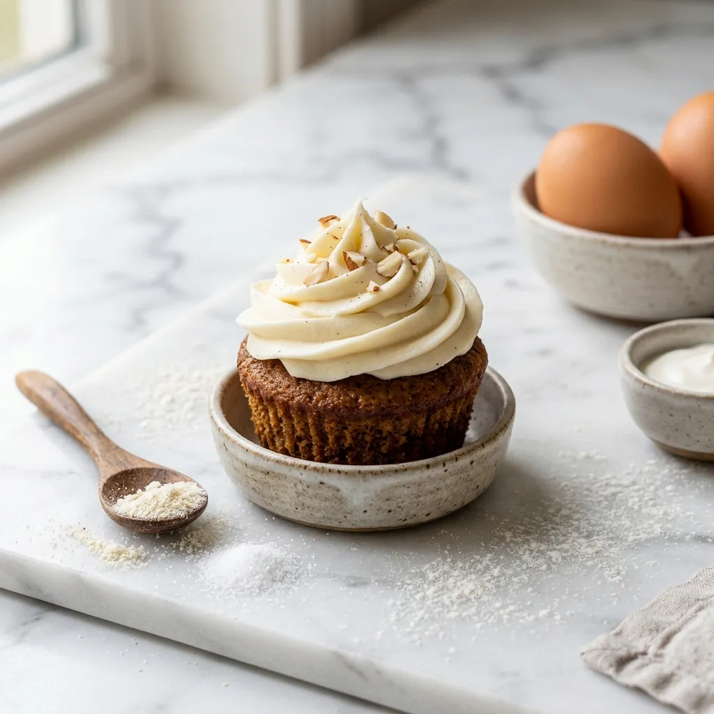 Keto Vanilla Cupcakes
