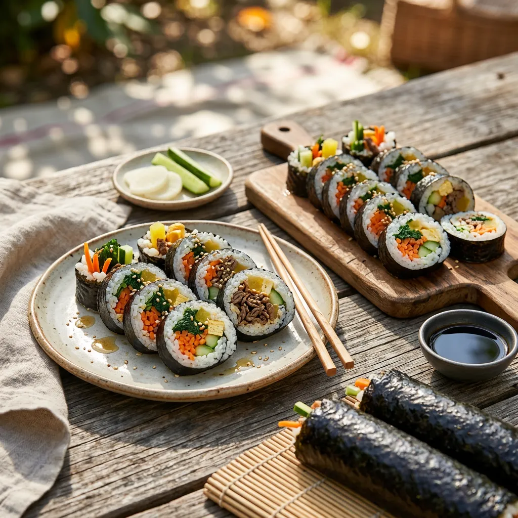 Kimbap (Korean Seaweed Rice Rolls)