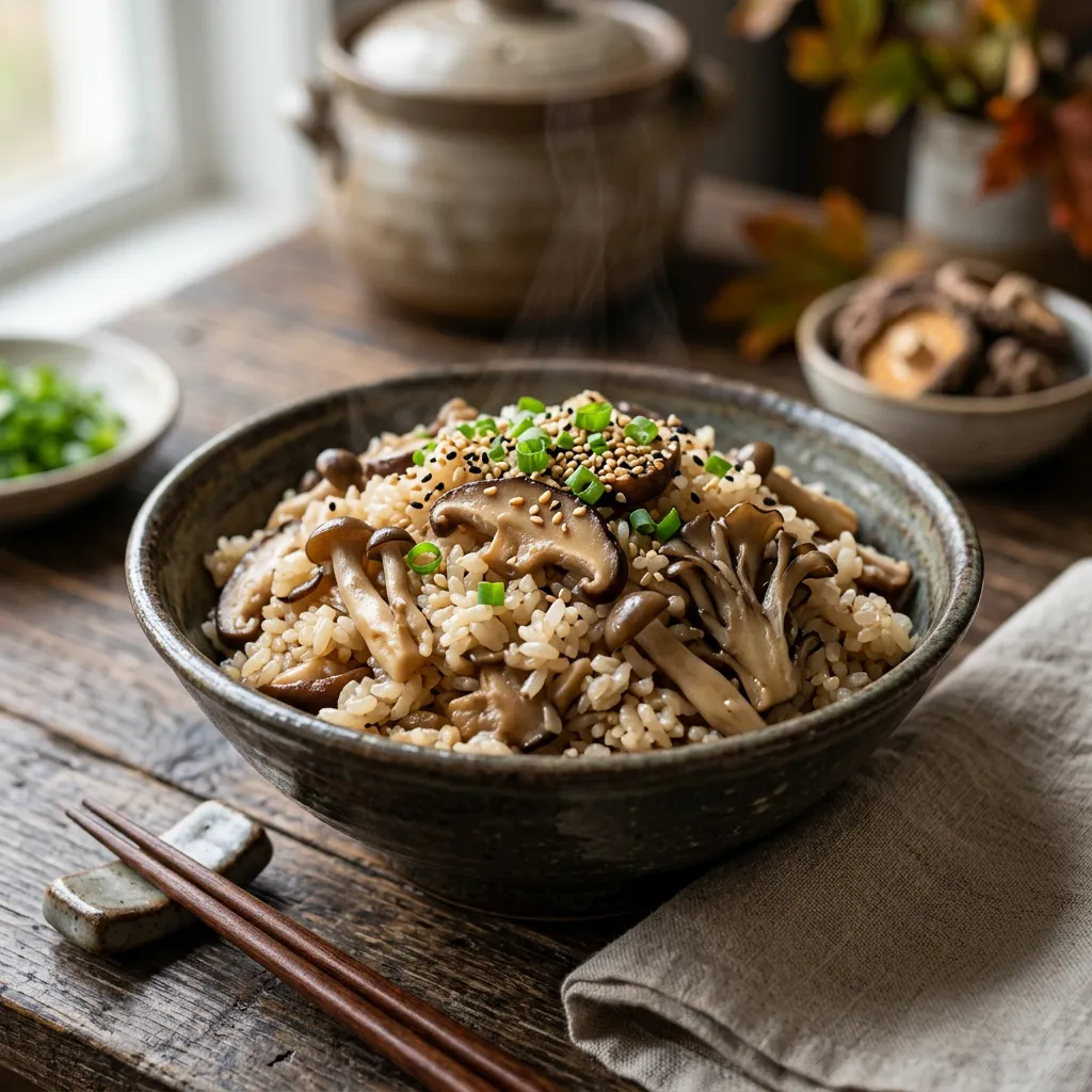Kinoko Gohan Recipe