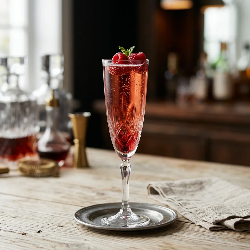 Kir Imperial Cocktail