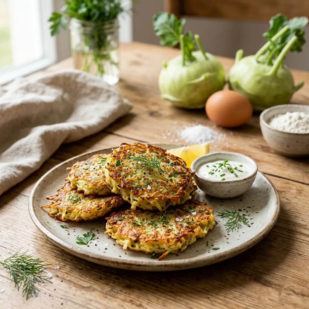 Kohlrabi Fritters Recipe