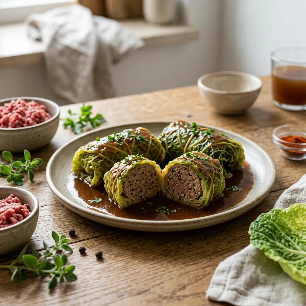Kohlrouladen: German Stuffed Cabbage Rolls