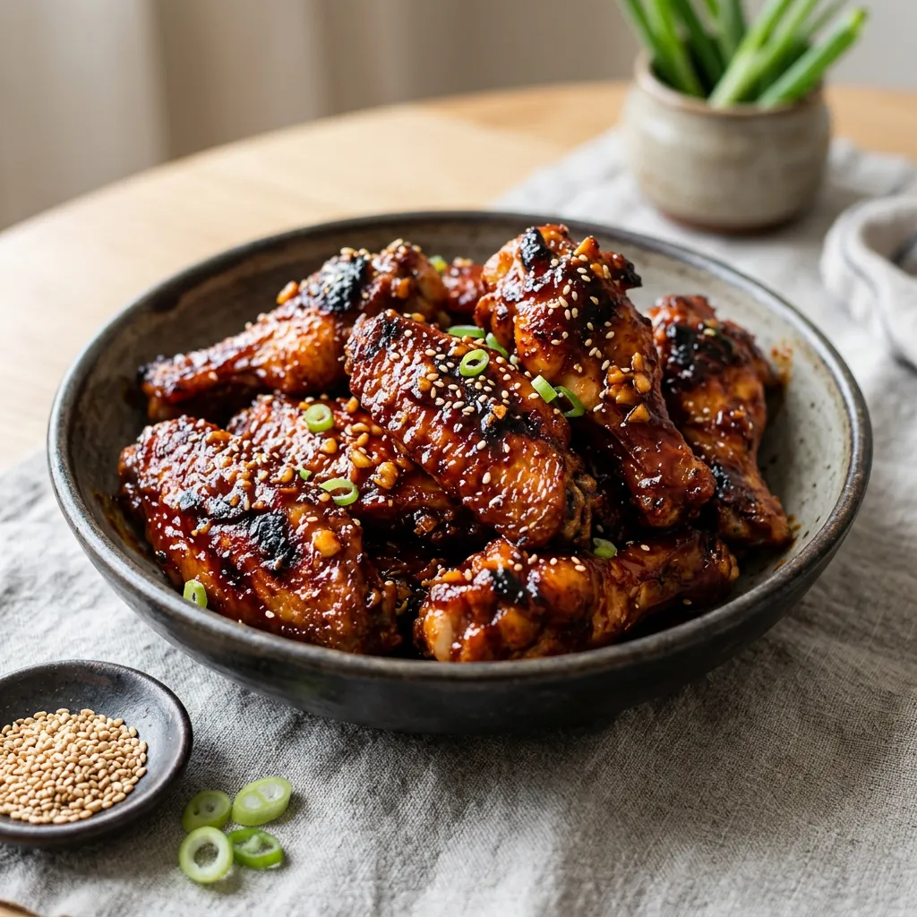 Korean BBQ Chicken Wings (Tong Dak)