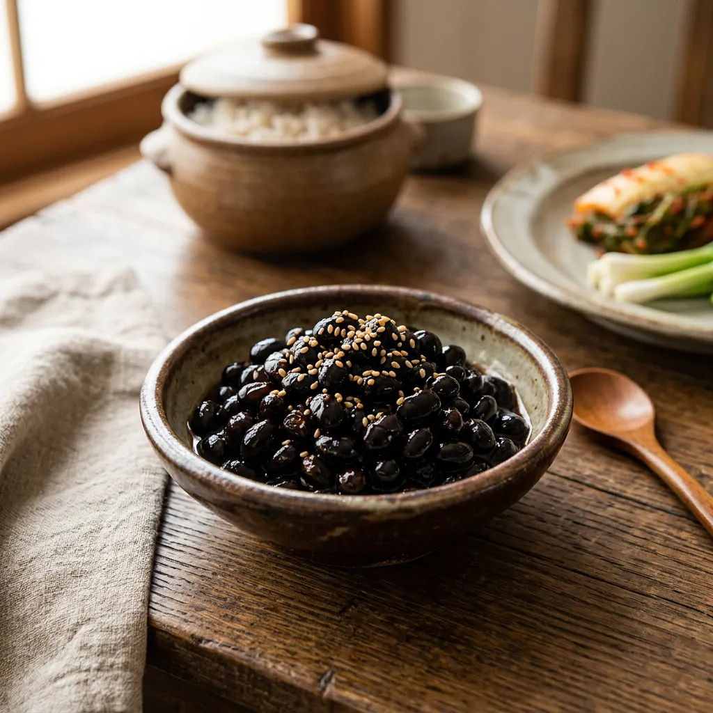 Korean Kongjaban: Sweet Black Beans