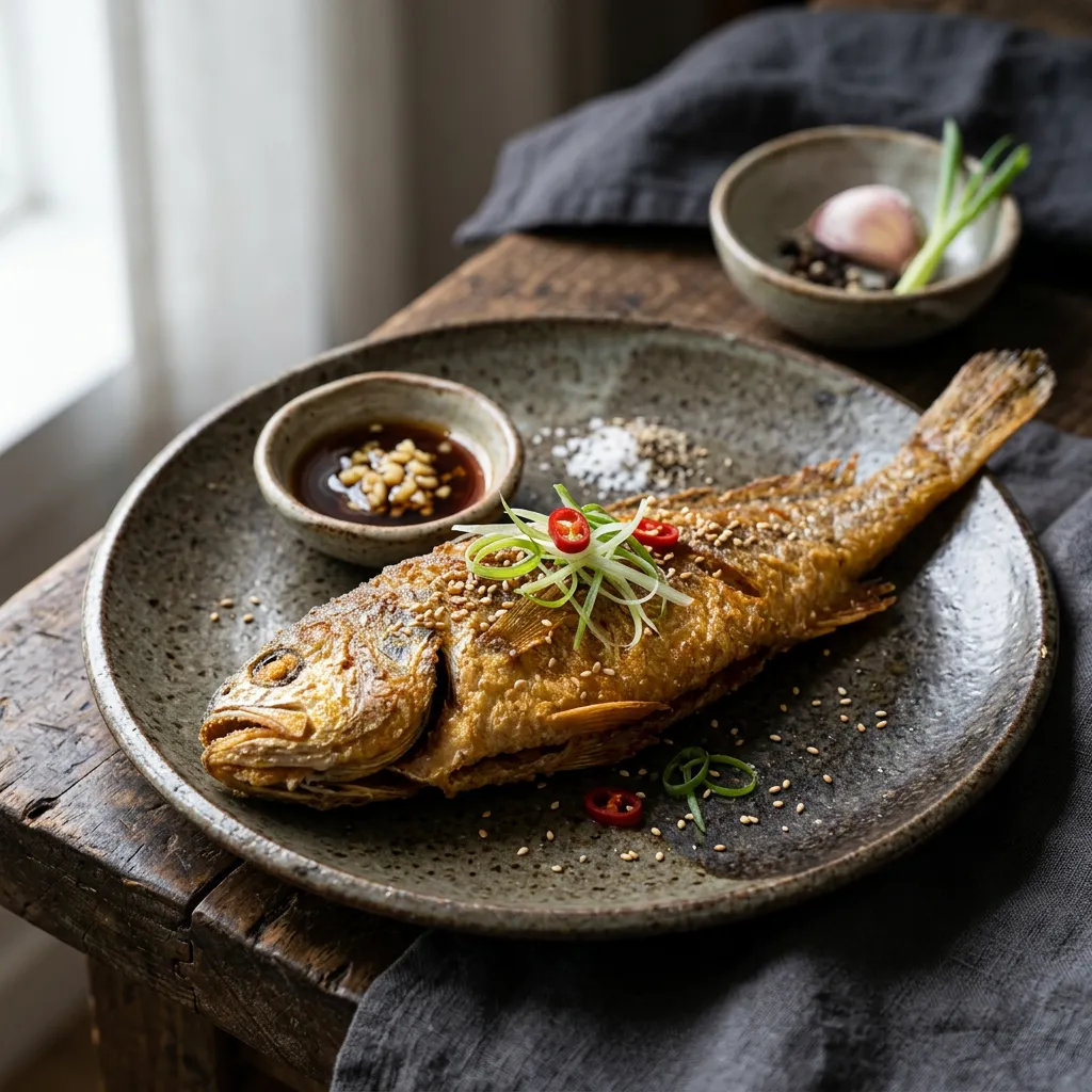 Korean Pan-Fried Whole Fish
