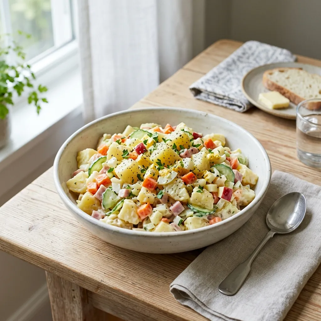 Korean Potato Salad With Apples