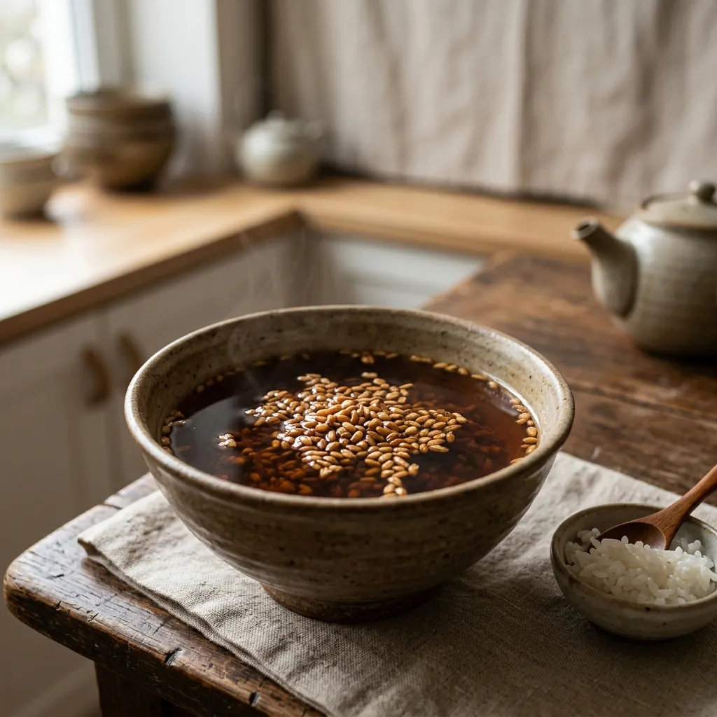 Korean-Style Roasted Rice Tea