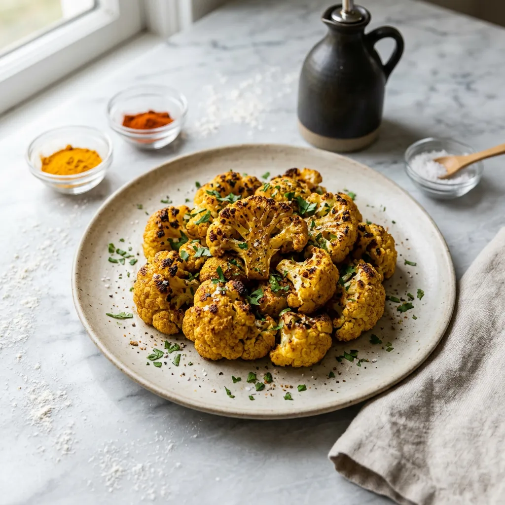 Kosher Golden Spiced Cauliflower