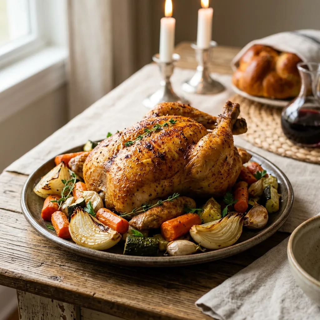 Kosher Shabbos Roast Chicken