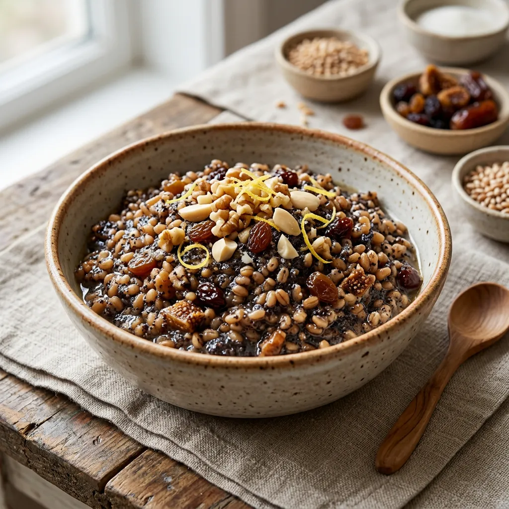 Kutia Wigilijna (Polish Christmas Cooked Wheat Pudding) Recipe