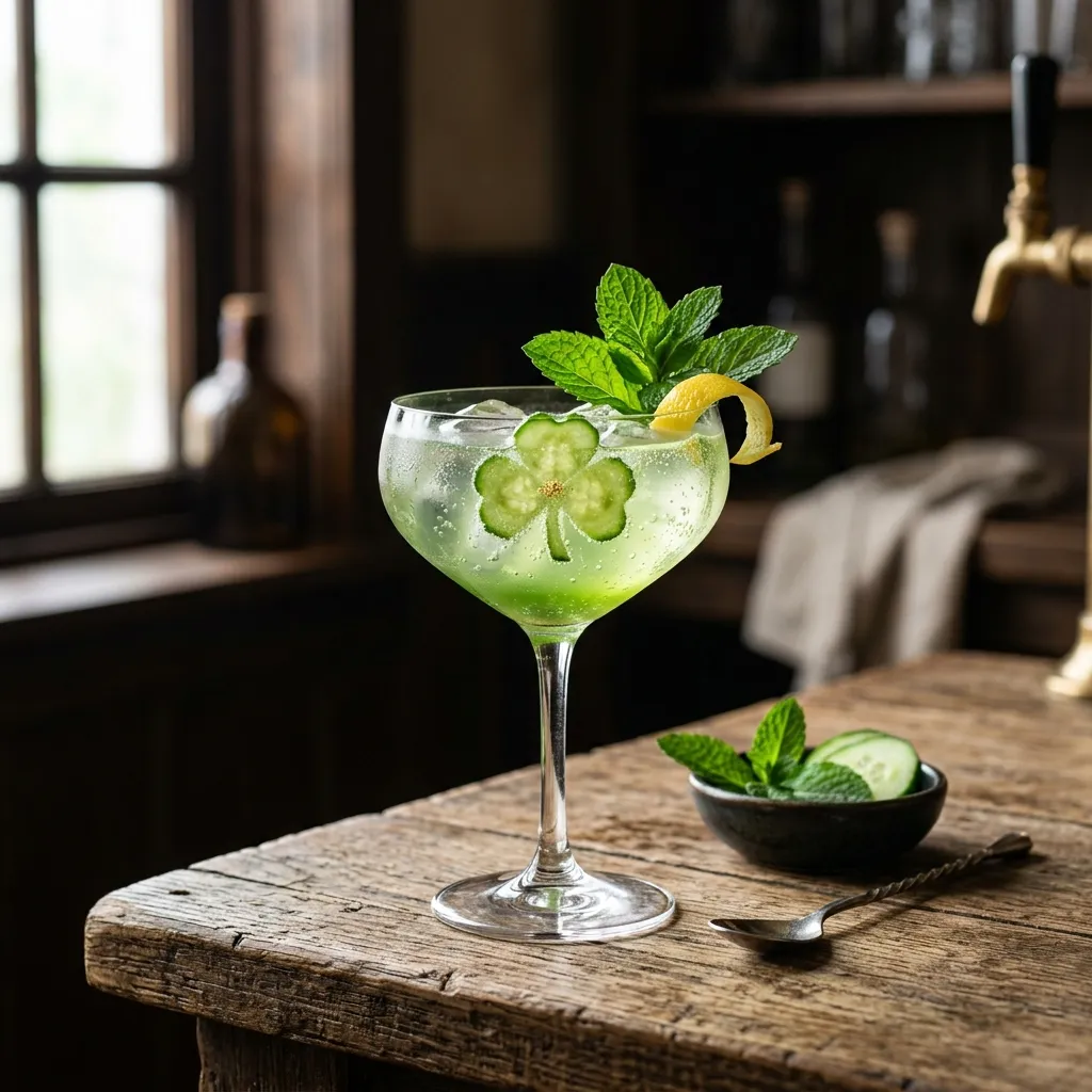 La Poire Sparkling Shamrock Cocktail
