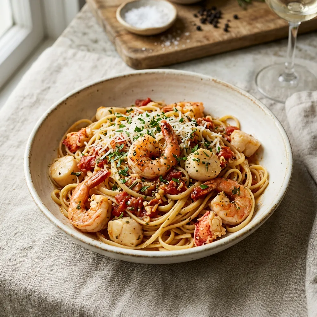 Lanie's Easy Seafood Linguine