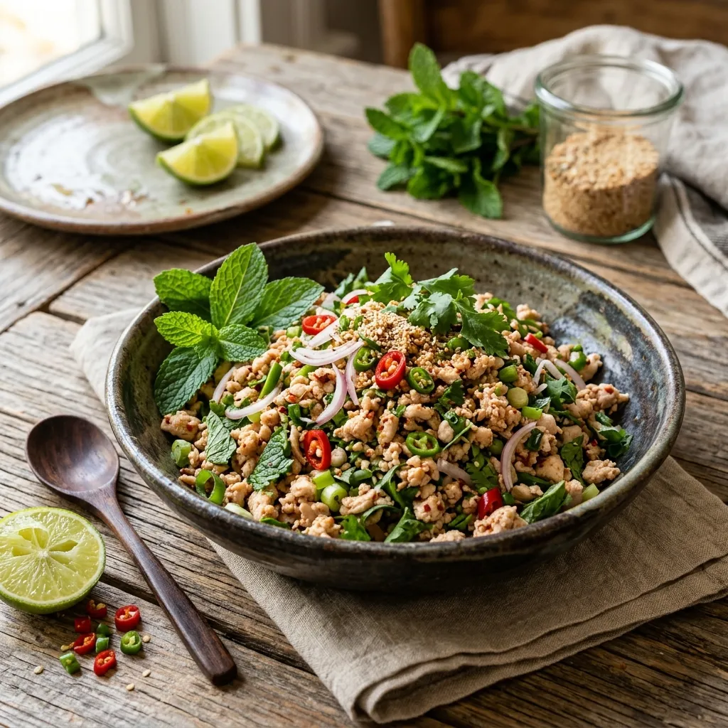 Larb Gai: Thai Chicken Salad