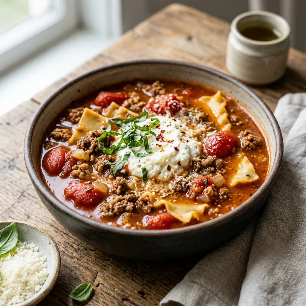 Lasagna Soup
