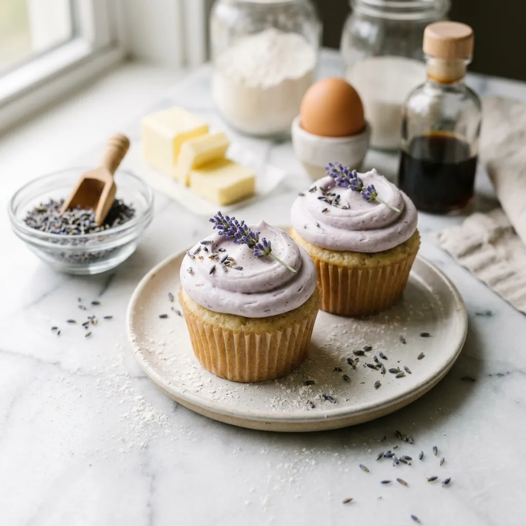 Lavender and Vanilla Cupcake Recipe