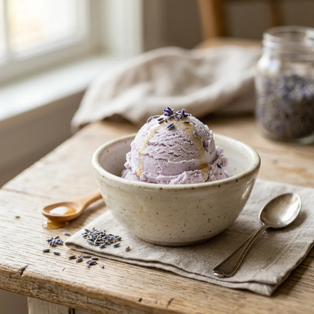 Lavender Honey Ice Cream