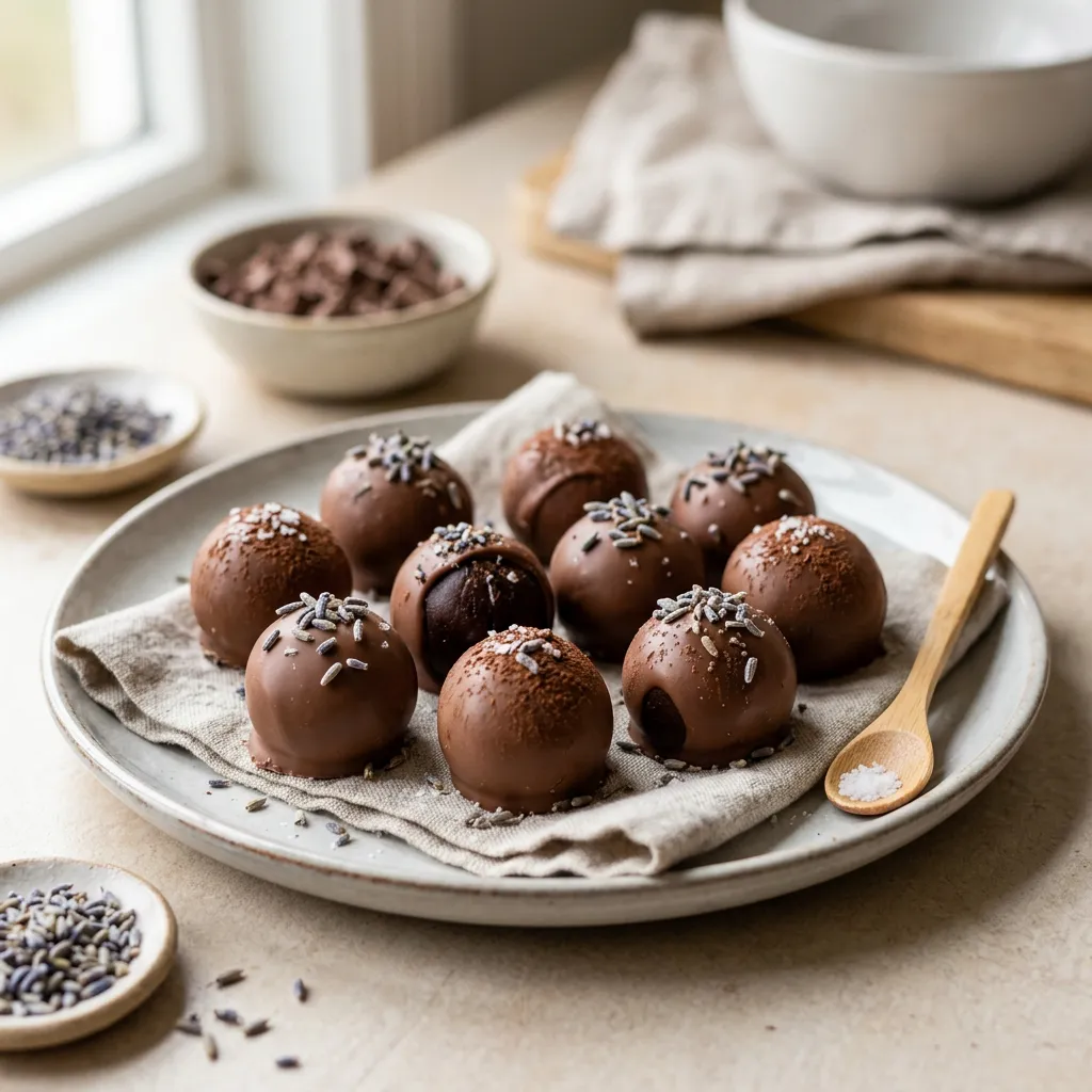 Lavender Milk Chocolate Truffles