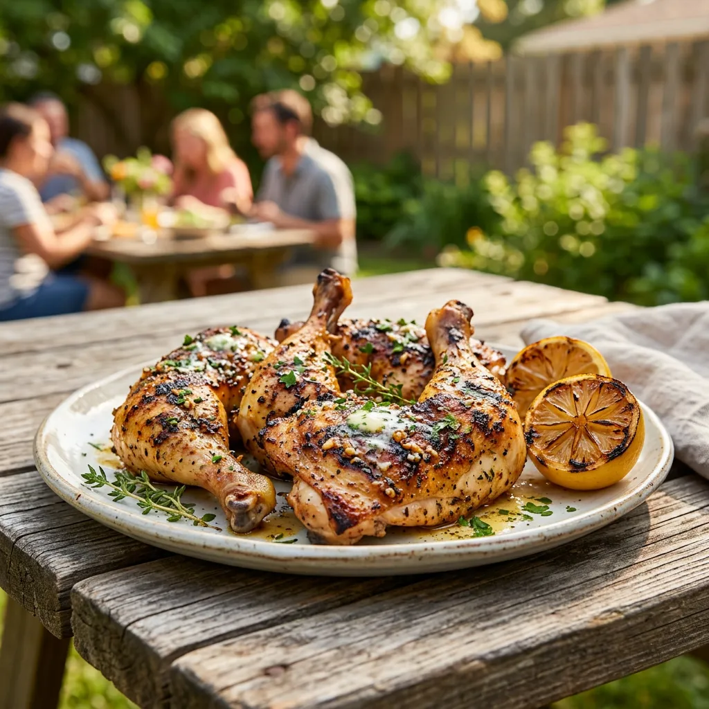 Lemon and Garlic Chicken Legs Recipe