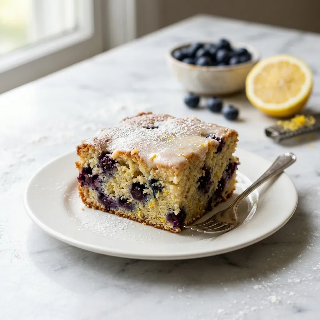 Lemon Blueberry Quark Cake Recipe