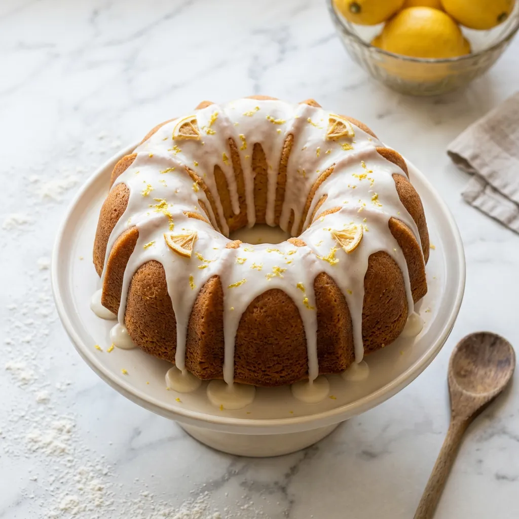 Lemon Bundt Cake With Glaze
