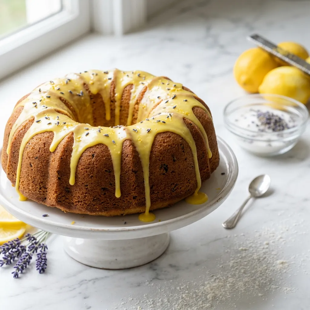 Lemon Lavender Pound Cake