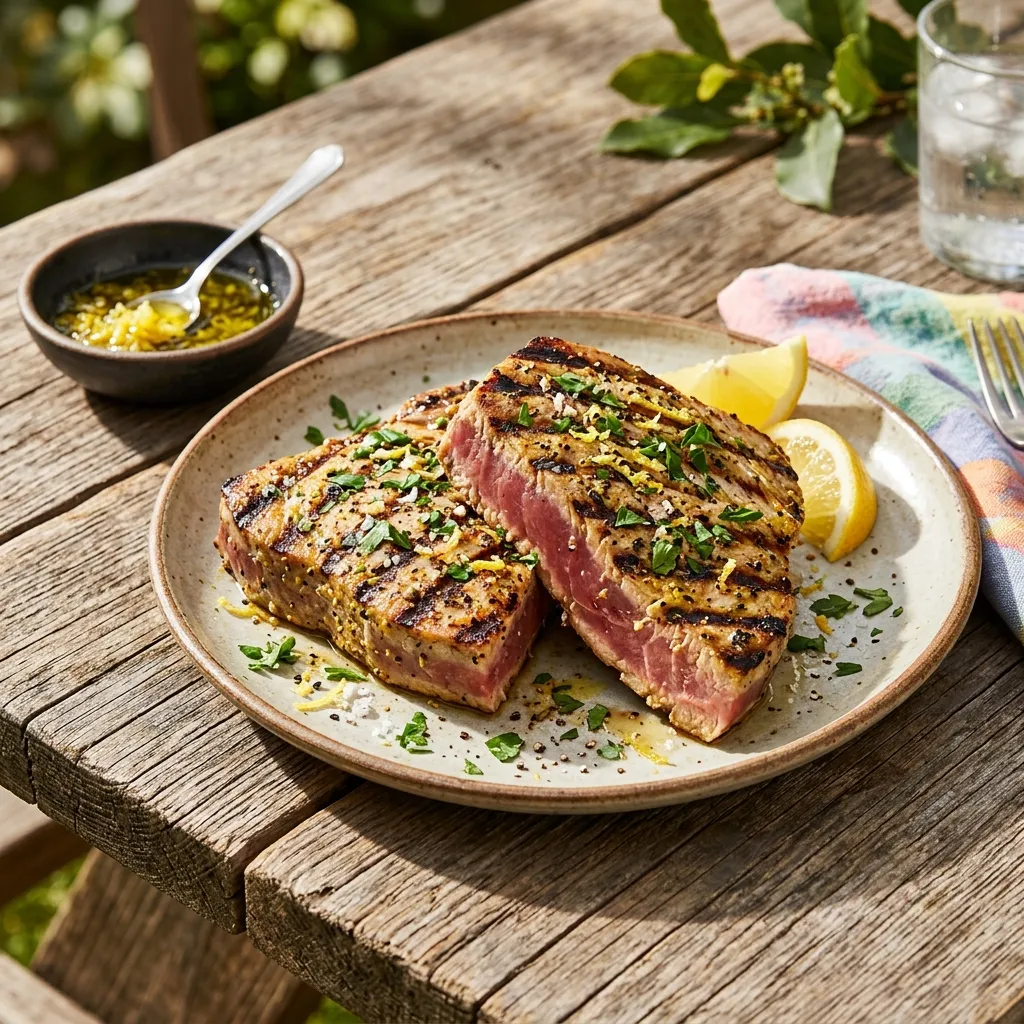 Lemon Pepper Grilled Tuna