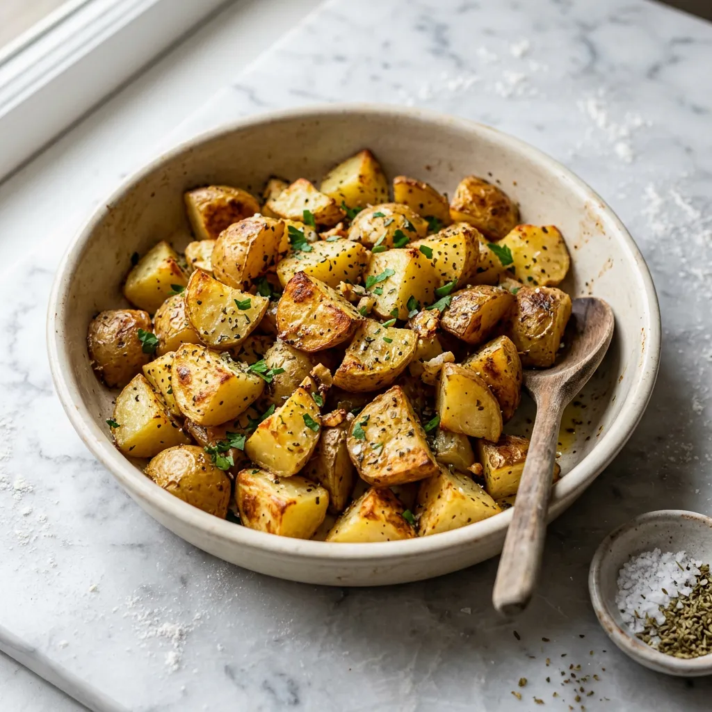 Lemony Greek Potatoes With Oregano and Garlic (Pareve)