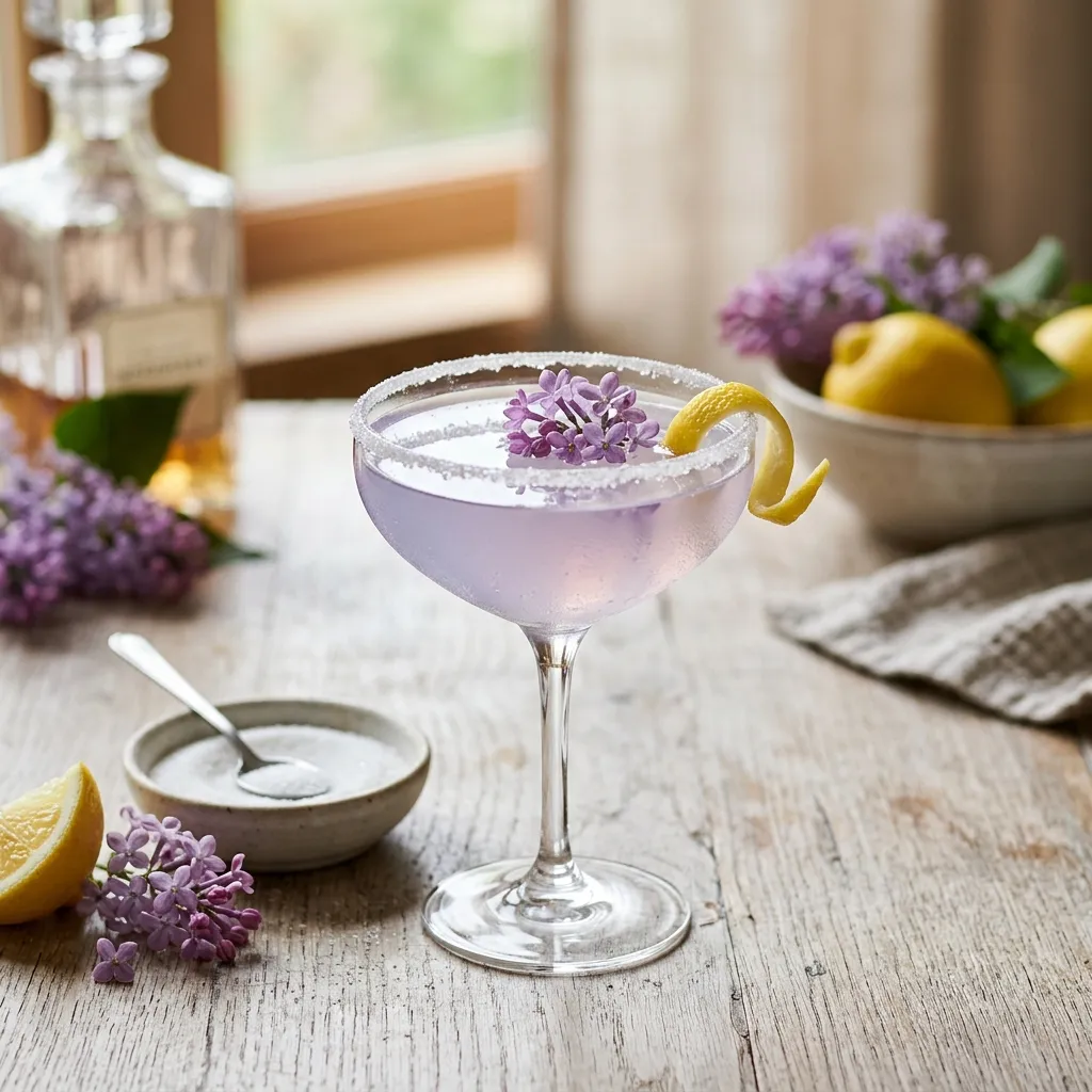 Lilac Lemon Drop Martini