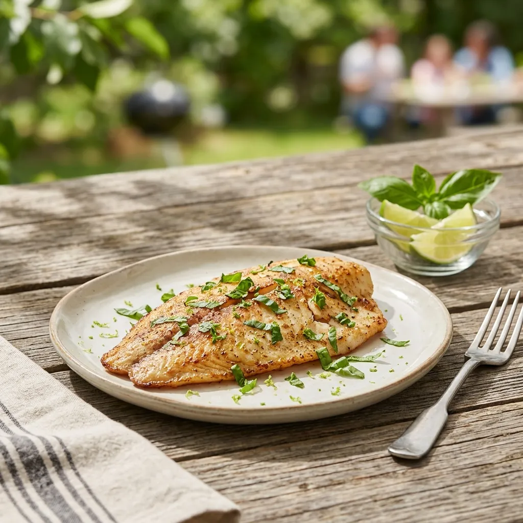 Lime and Basil Tilapia
