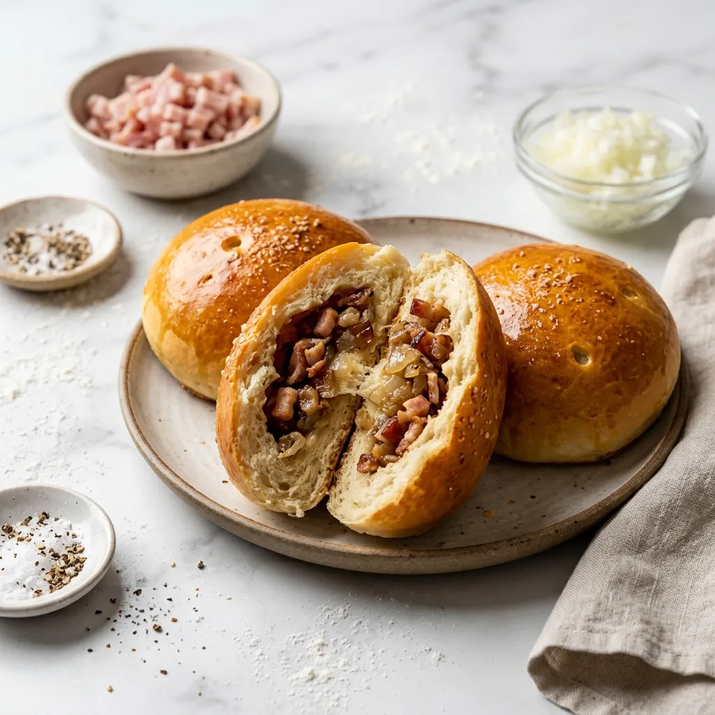 Lithuanian Bacon Buns (Lasineciai)