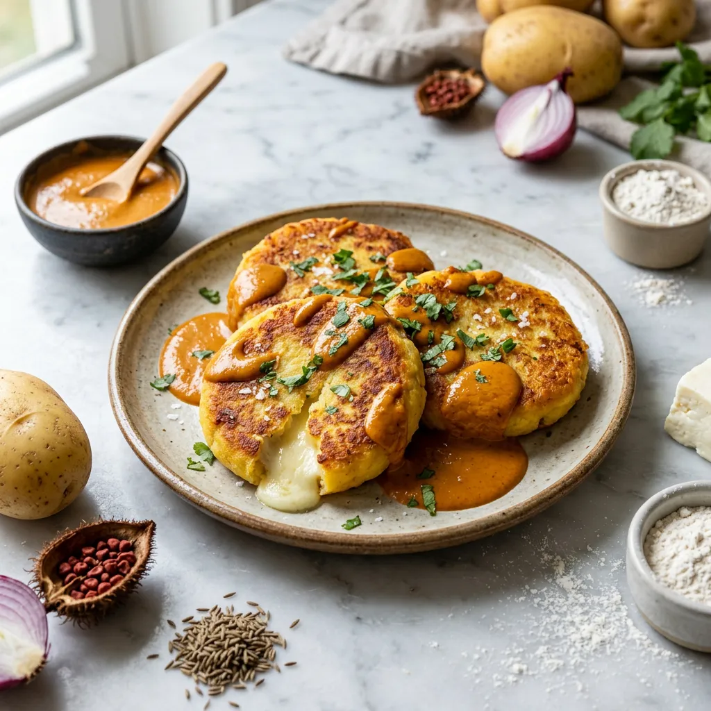 Llapingachos (Ecuadorean Potato Pancakes)