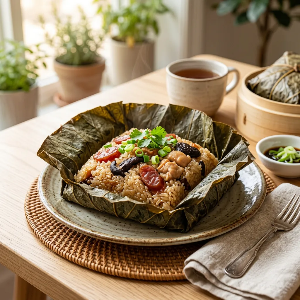 Lo Mai Gai (Lotus Leaf Wrap) Recipe