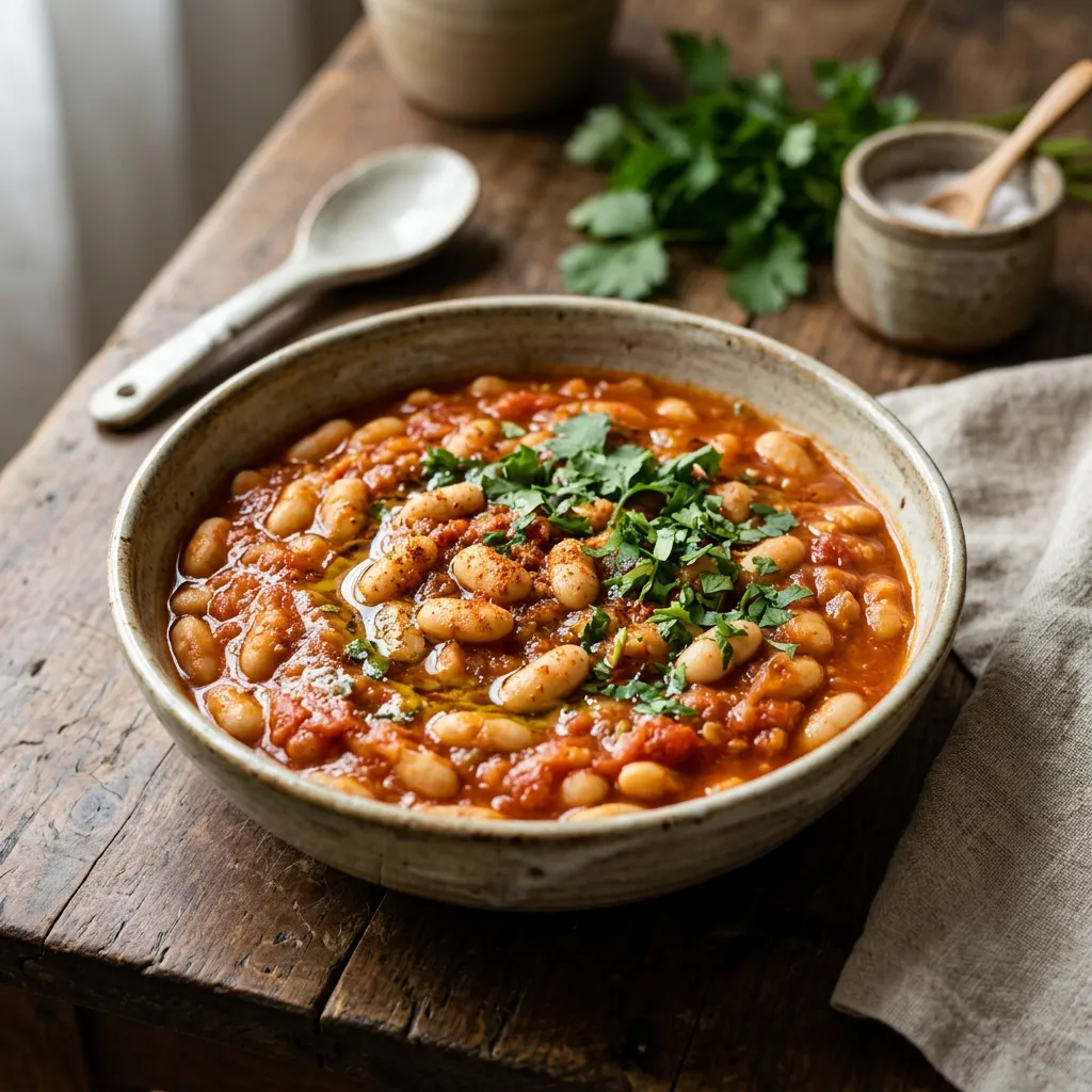 Loubia (Moroccan Stewed White Beans)