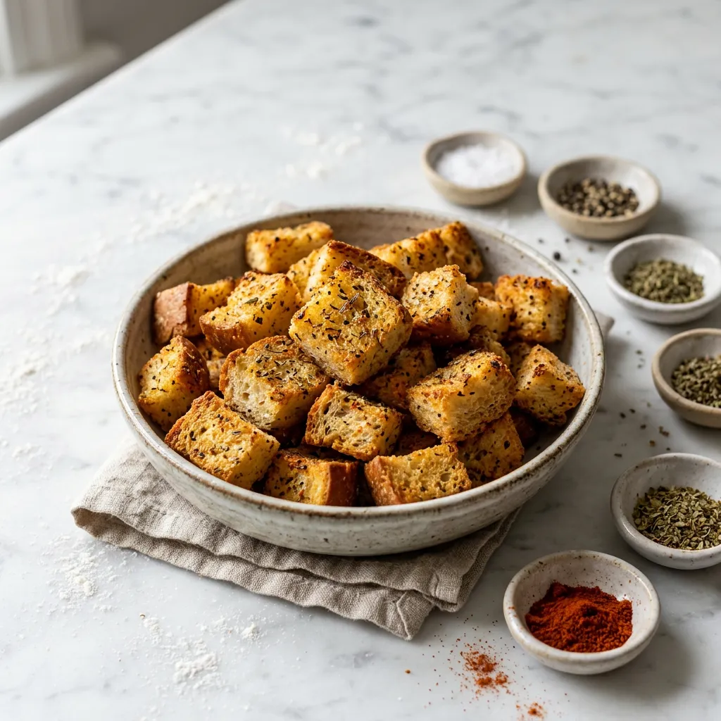 Low Calorie Homemade Croutons
