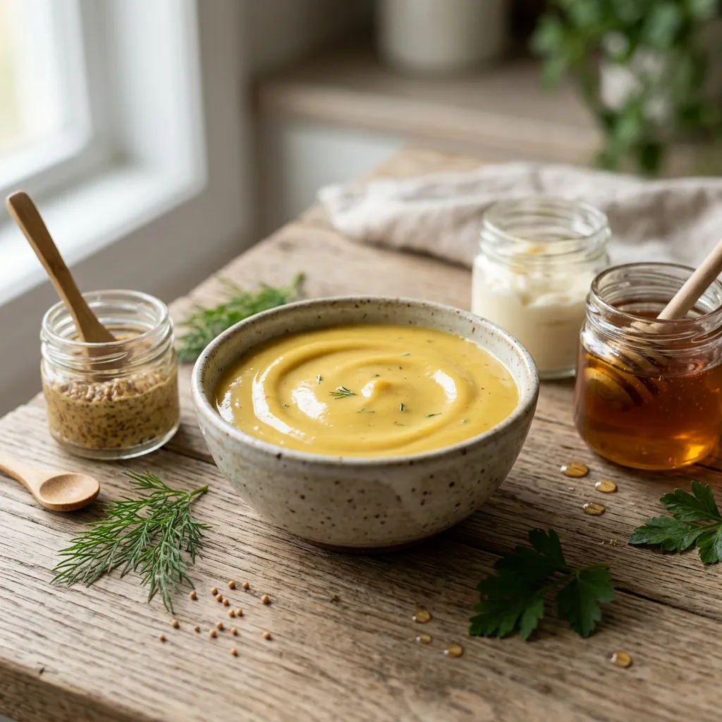 Low-Calorie Honey Mustard Dressing
