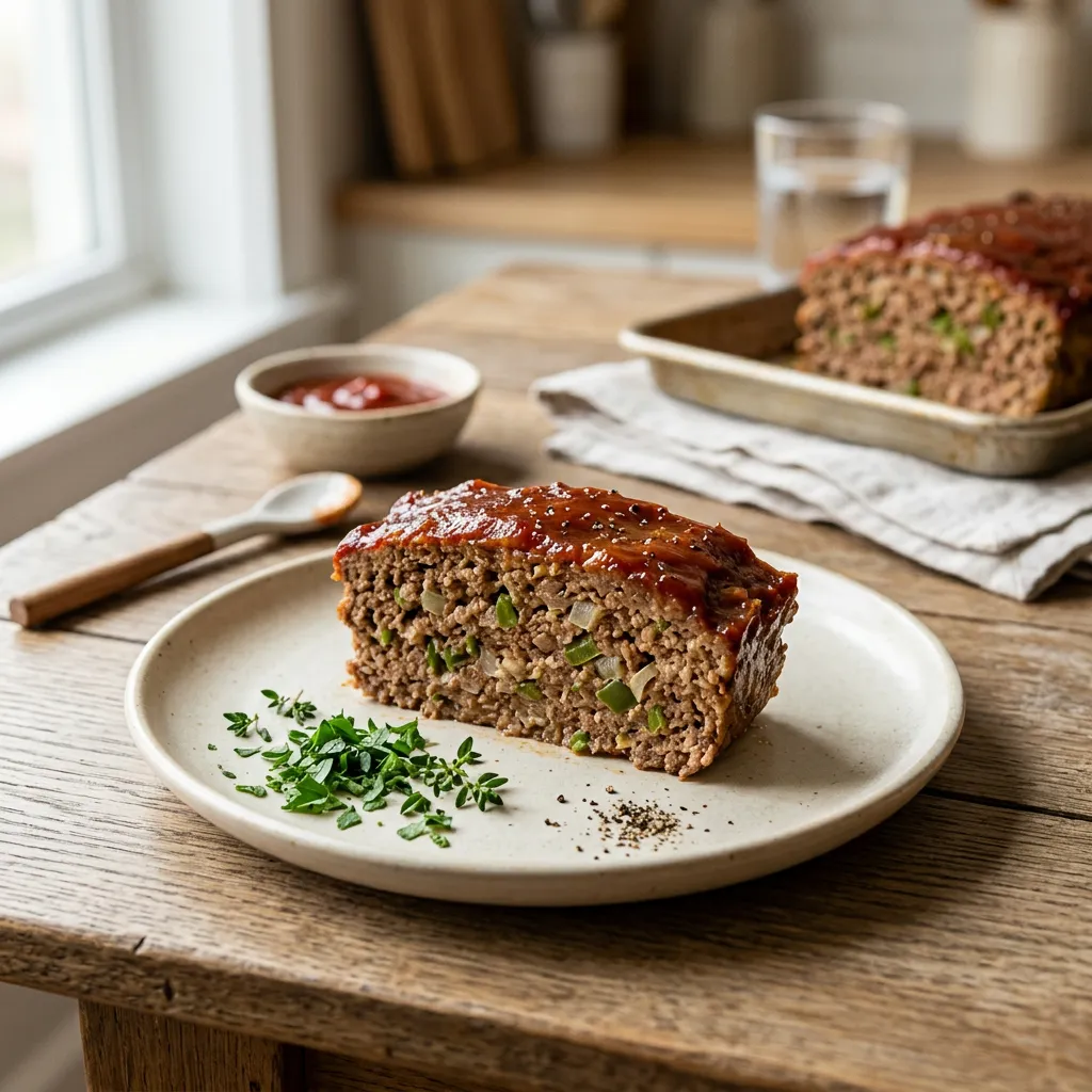 Low-Calorie Meatloaf With Vegetables