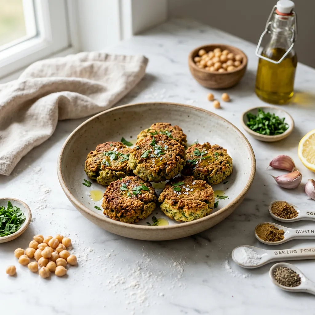 Low-Fat Baked Falafel Recipe