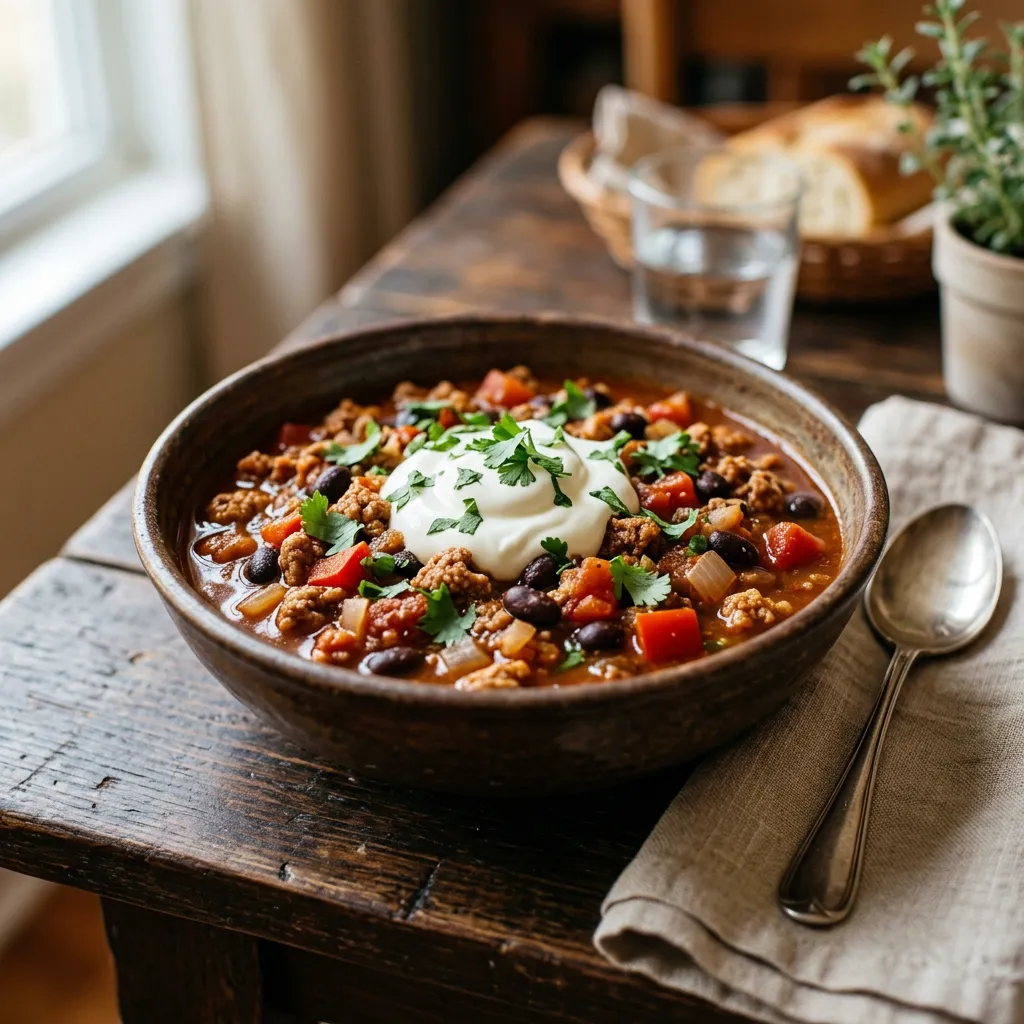 Low-Fat Turkey Chili