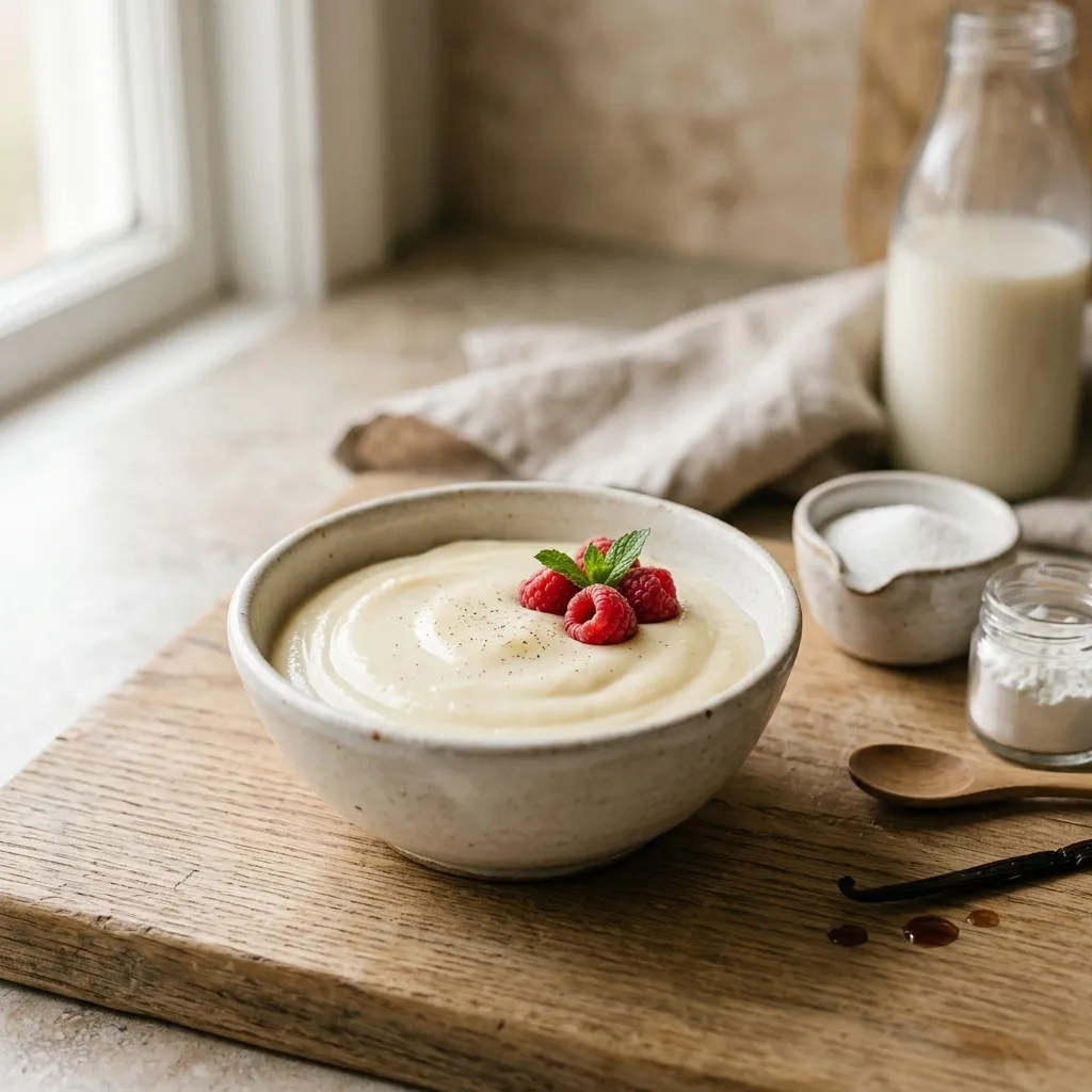 Low-Fat Vegan Vanilla Pudding