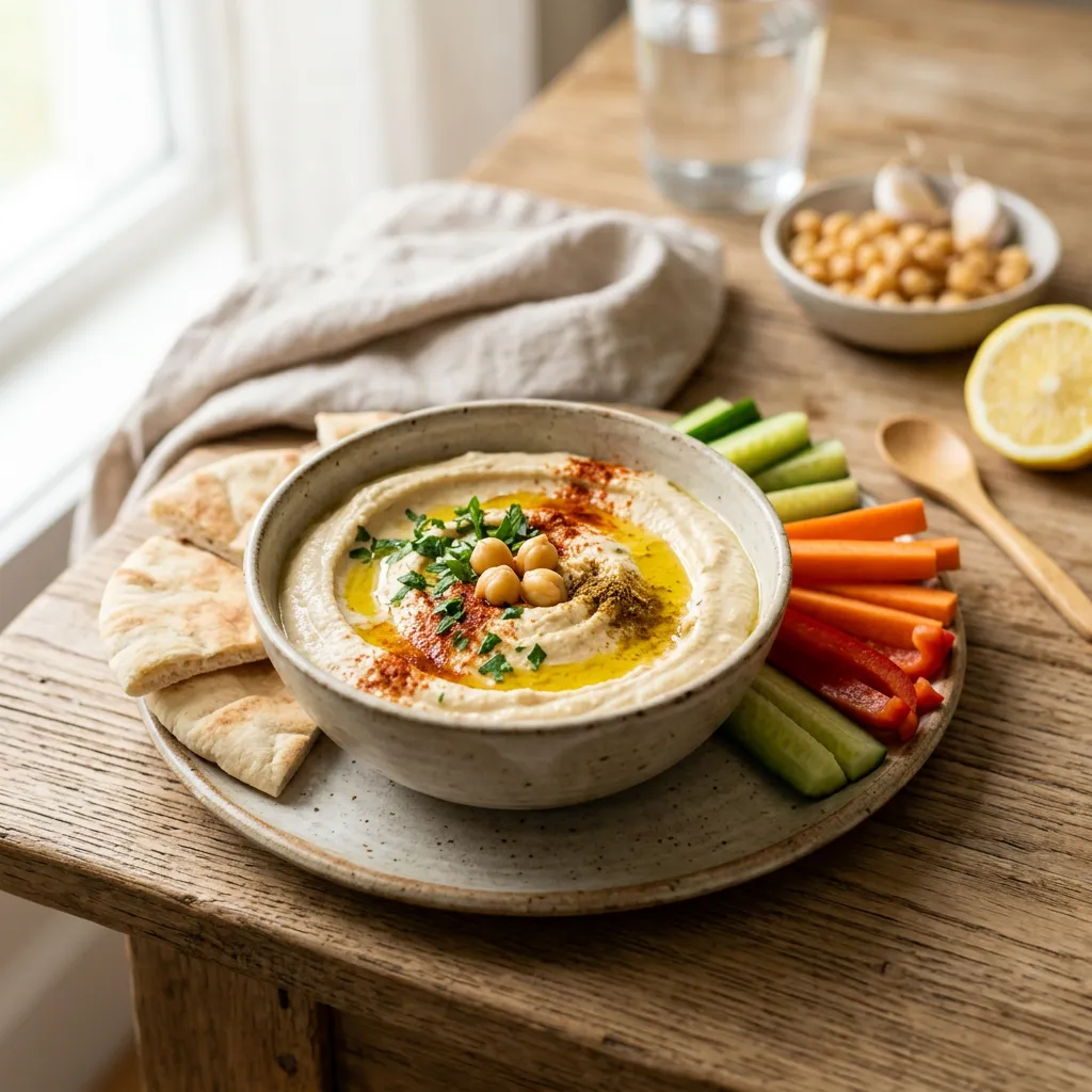 Lower-Fat Hummus With Yogurt