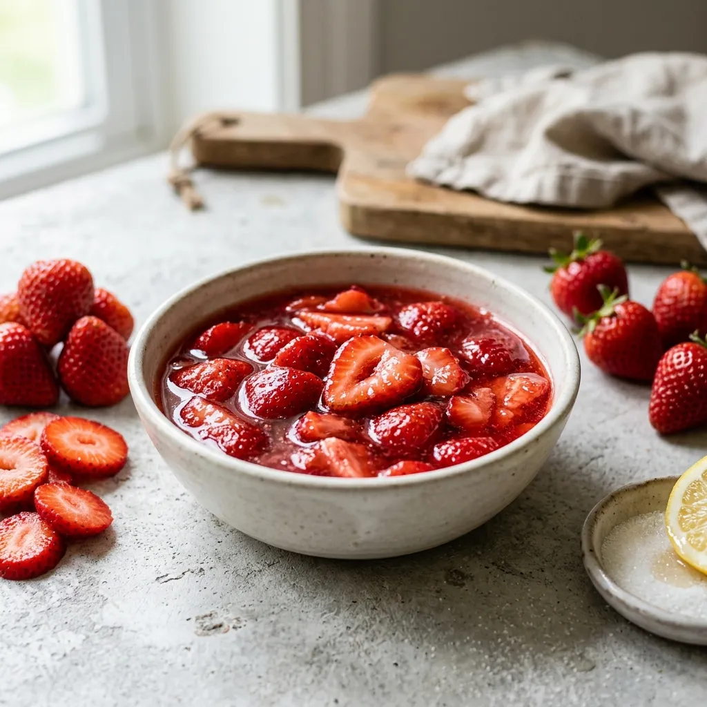 Macerated Strawberries (Fresh Strawberry Sauce)