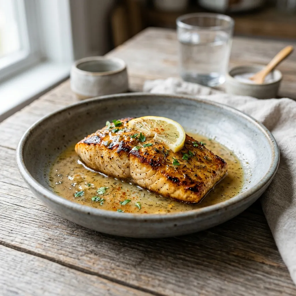 Mahi-Mahi Fillet With Lemon-Dill Sauce
