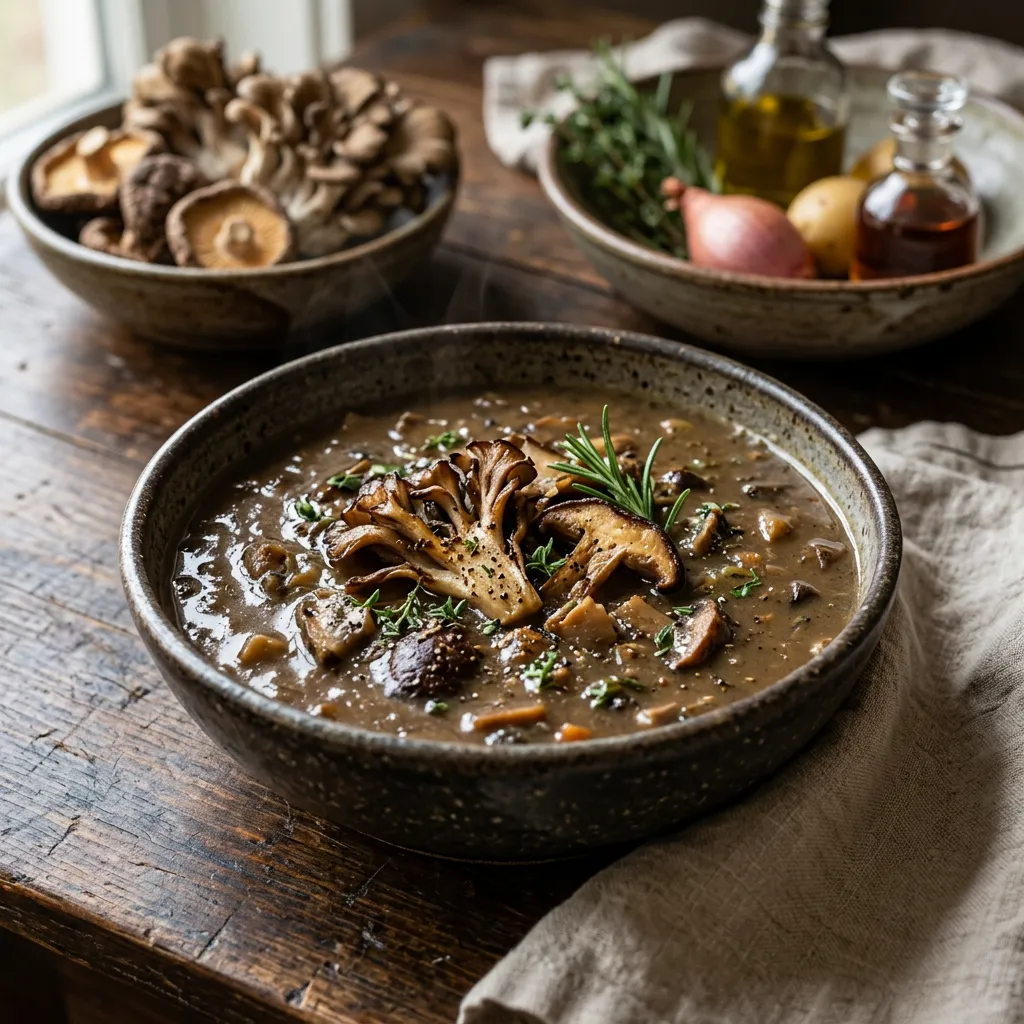 Maitake Mushroom Soup Recipe