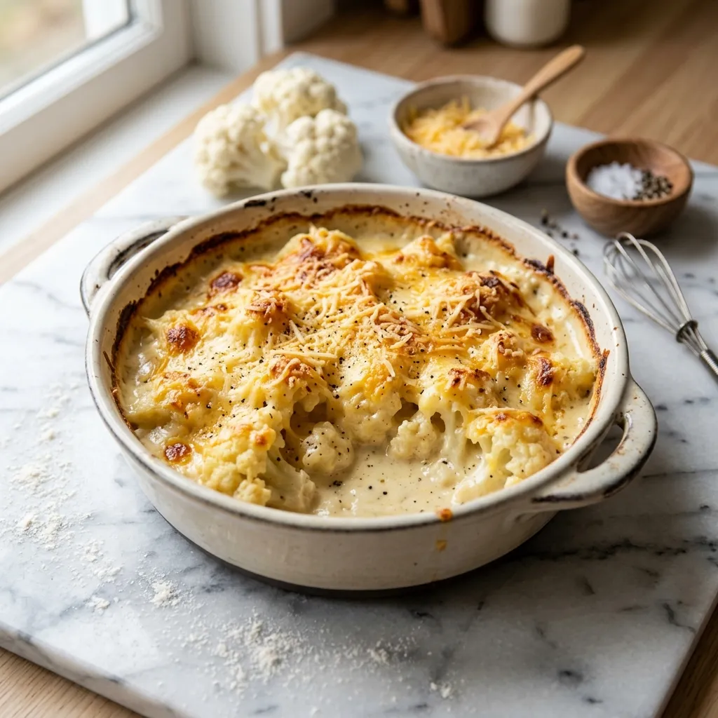 Make a Cauliflower Cheese Side Dish