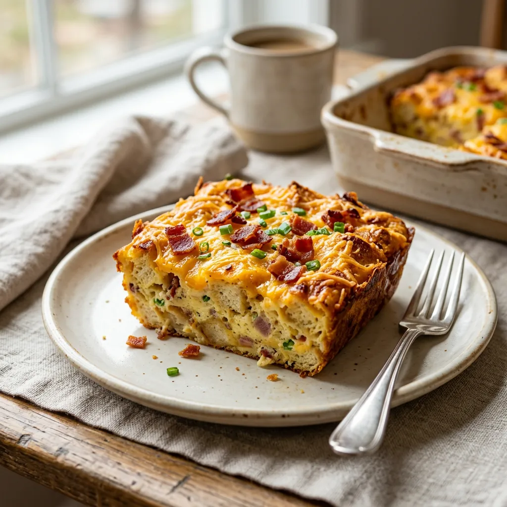 Make-Ahead Bacon and Egg Breakfast Casserole